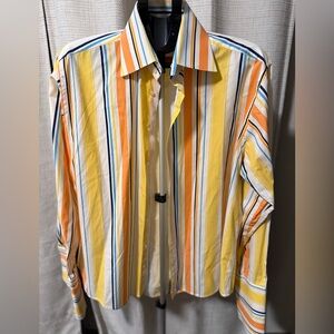 Deb Multicolor Striped Dress Shirt